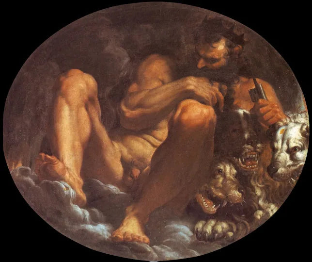 Pluton – Hadès. - Agostino Carracci image 1 reproduction de peinture à l’huile