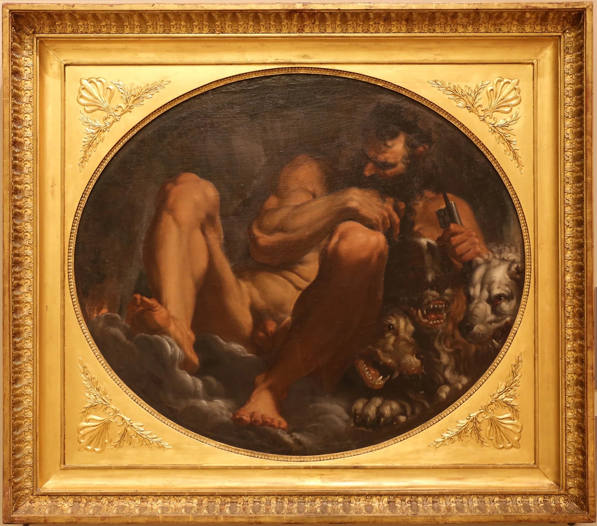 Pluton (Hadès) - Agostino Carracci image 1 tableau peint à l’huile sur toile