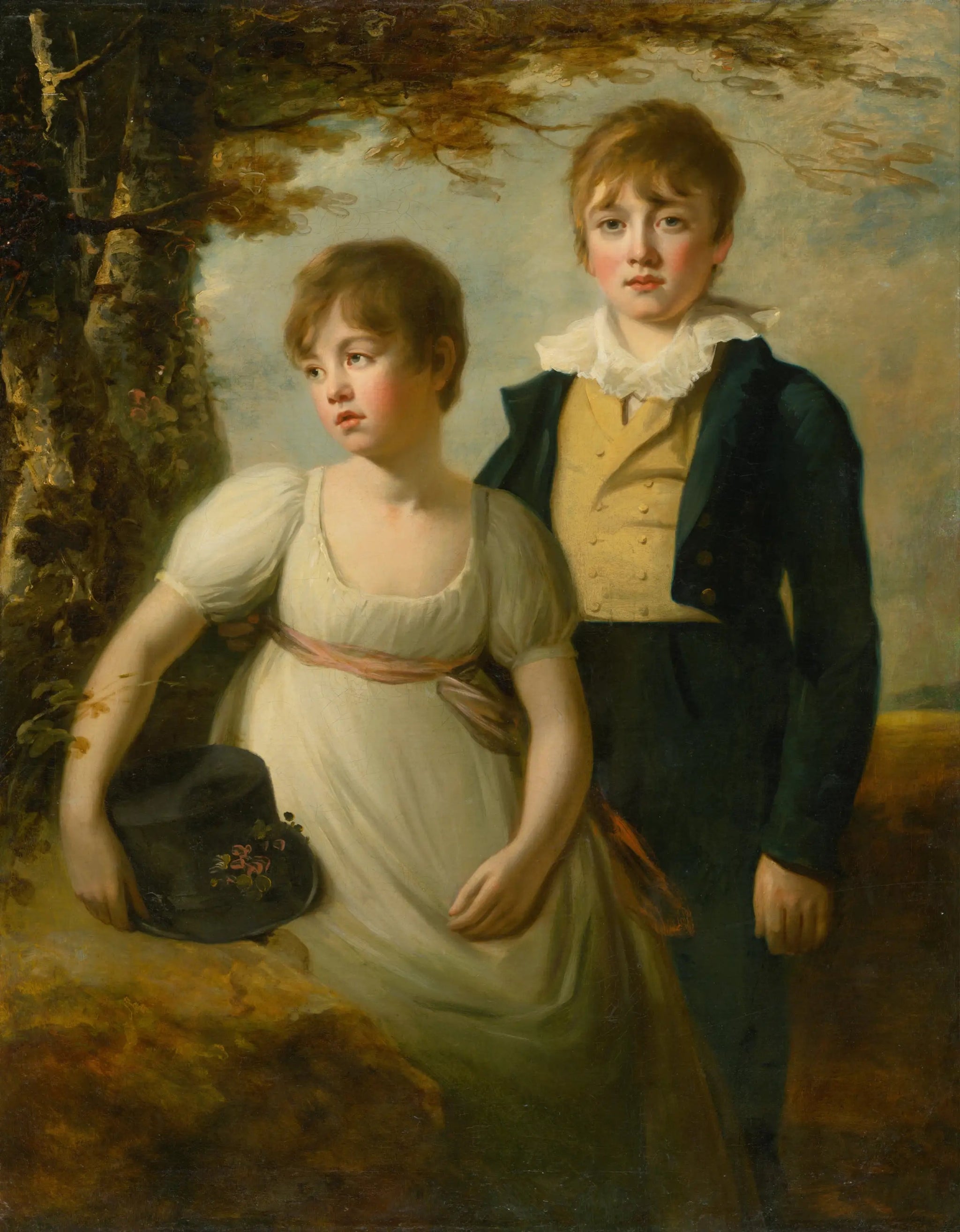 Podobizeň dievčaťa a chlapca - Henry Raeburn image 1 copie de tableau peinte à la main