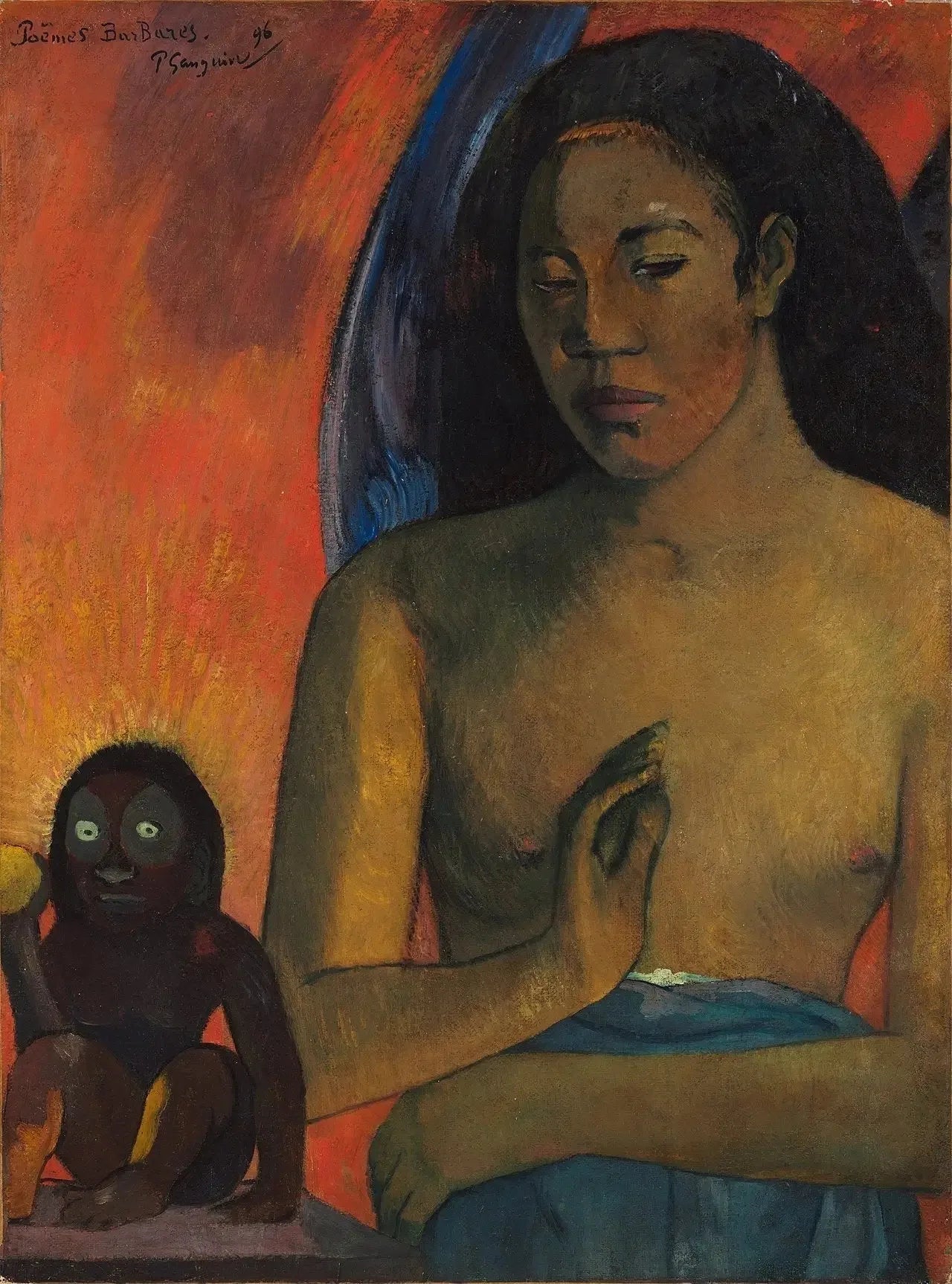 Poèmes barbares - Paul Gauguin image 1 copie de tableau peinte à la main