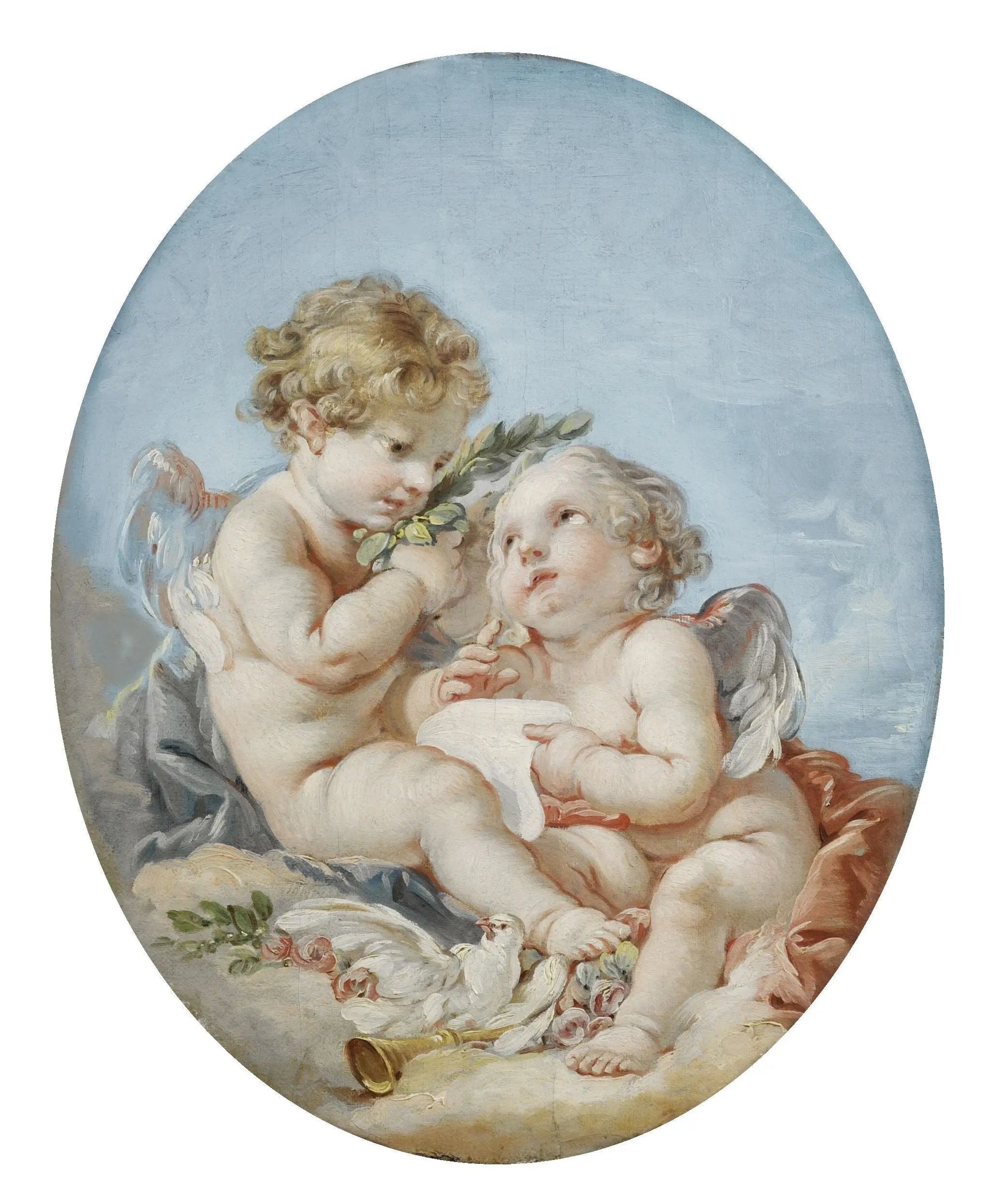 Poésie - François Boucher image 1 copie de tableau peinte à la main