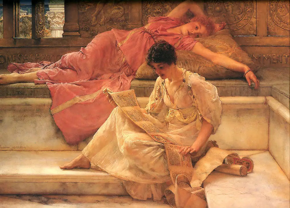 Poète préféré - Lawrence Alma-Tadema image 1 reproduction artisanale de tableau