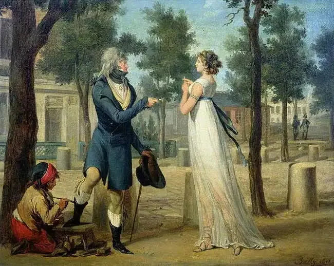 Point de Convention - Louis-Léopold Boilly image 1 reproduction artisanale de tableau