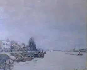 Point du jour - Alfred Sisley image 1 copie de tableau peinte à la main