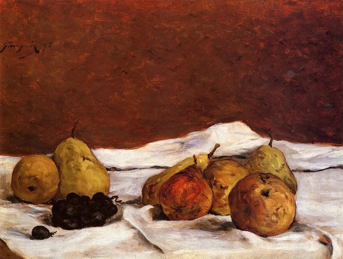 Poires et raisins - Paul Gauguin image 1 reproduction artisanale de tableau