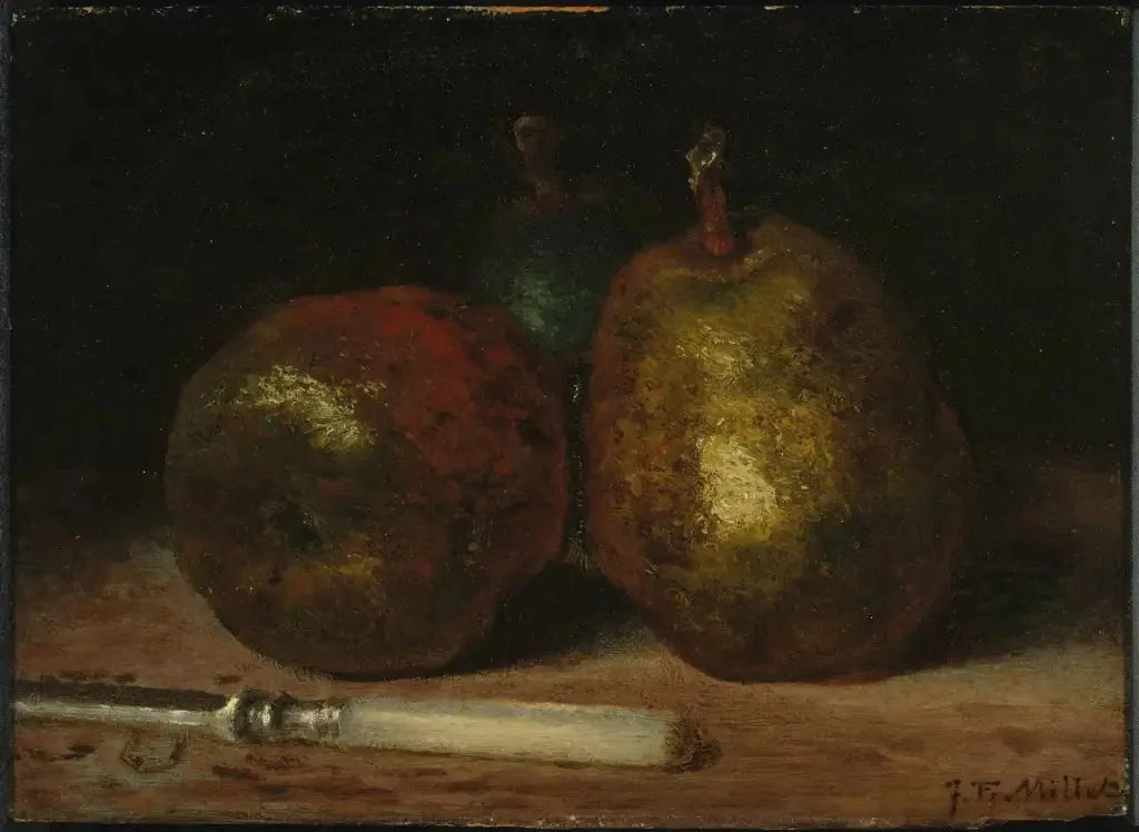 Poires - Jean-François Millet image 1 reproduction de peinture à l’huile
