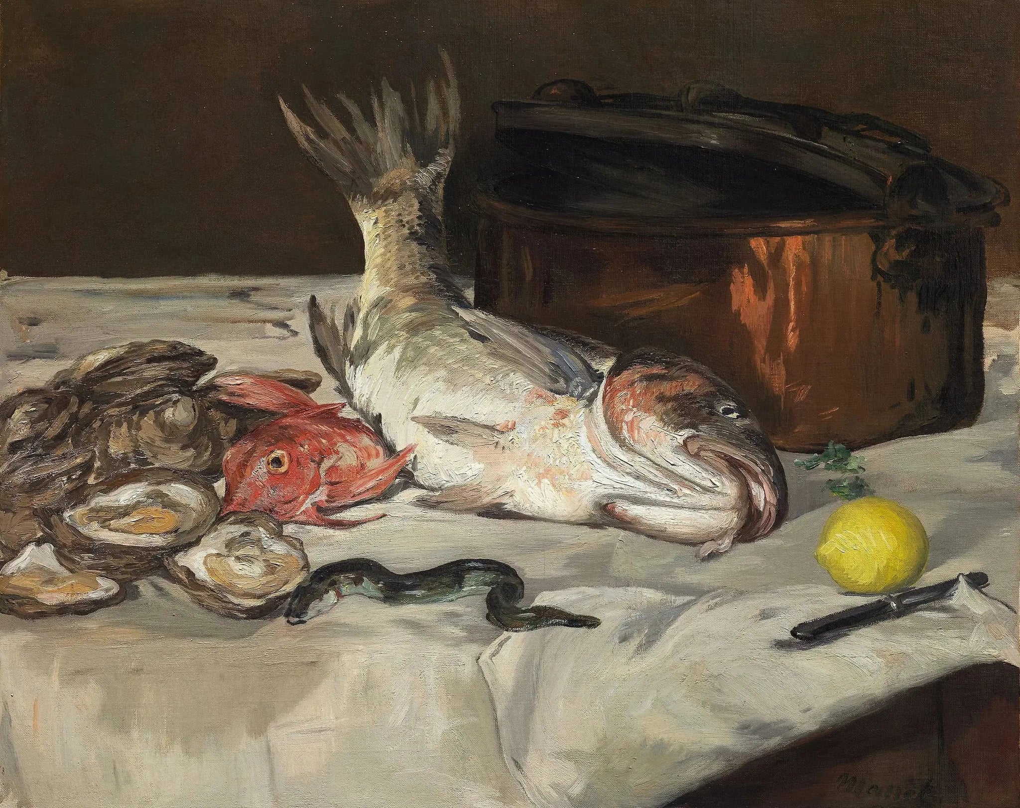 Poisson (Nature morte) - Édouard Manet image 1 reproduction réalisée par Alpha Reproduction