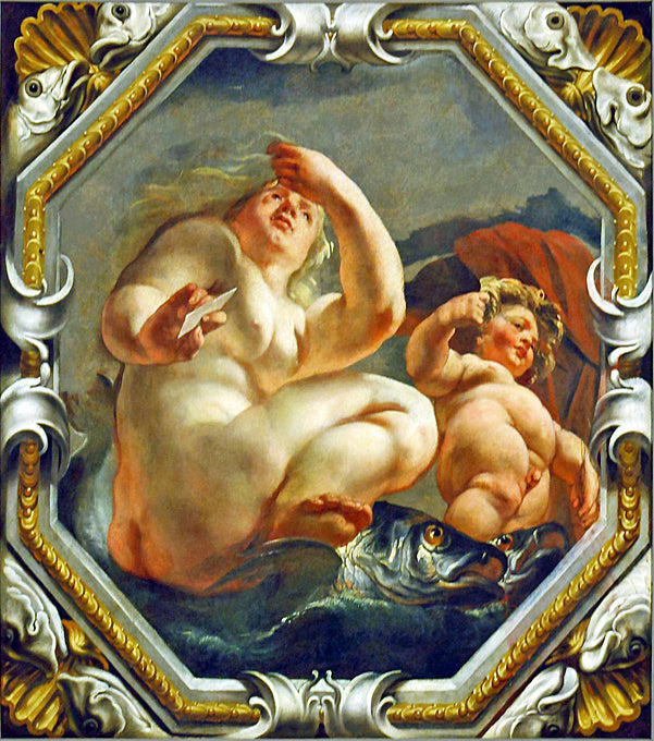 Poissons - Jacob Jordaens image 1 reproduction artisanale de tableau