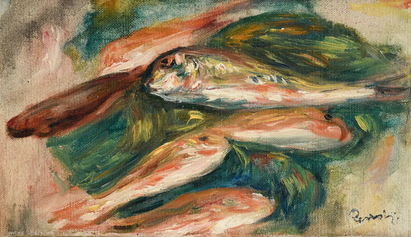 Poissons sur une feuille verte - Pierre-Auguste Renoir