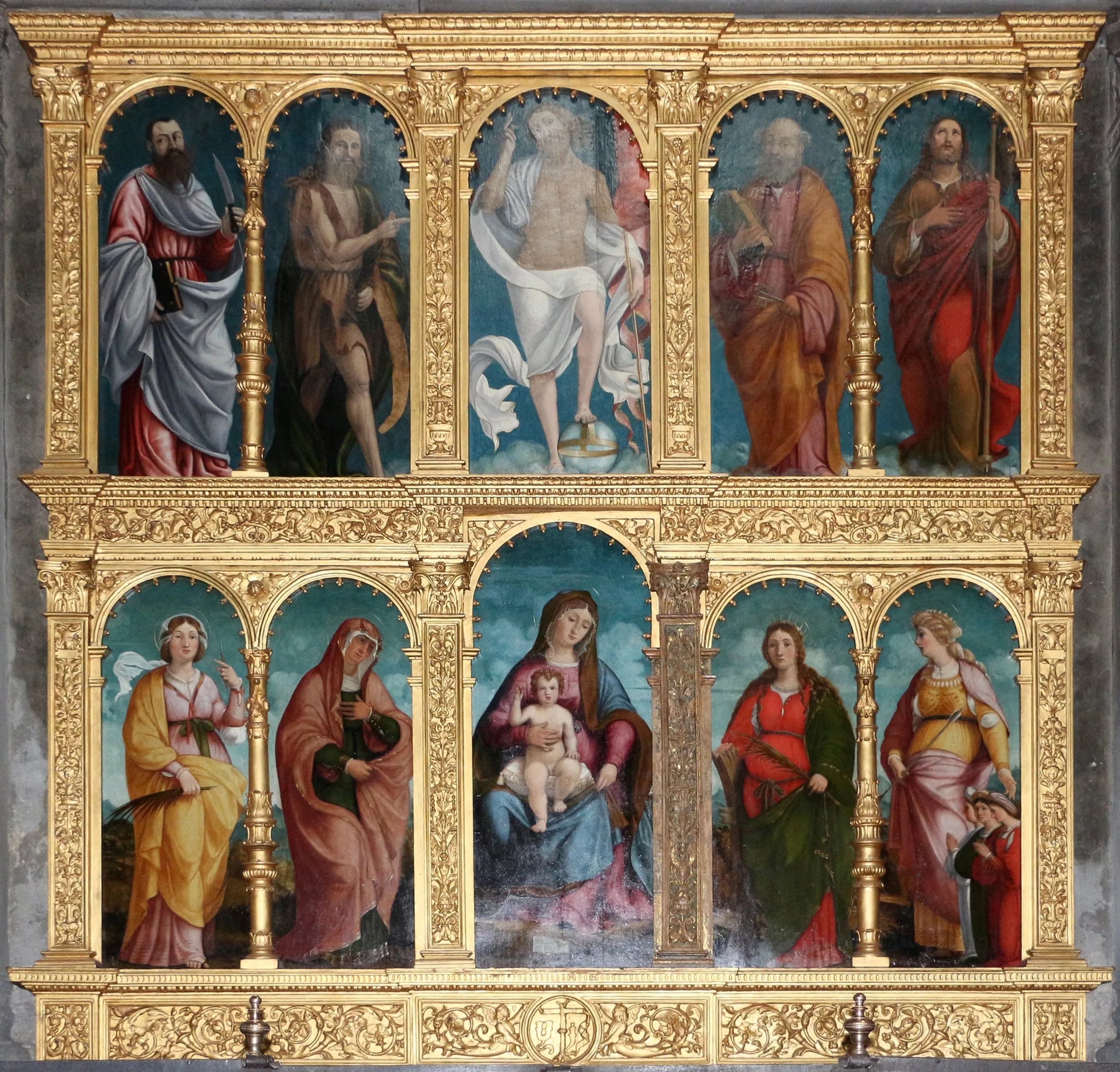 Polittico Santo Spirito - Andrea Previtali image 1 reproduction réalisée par Alpha Reproduction