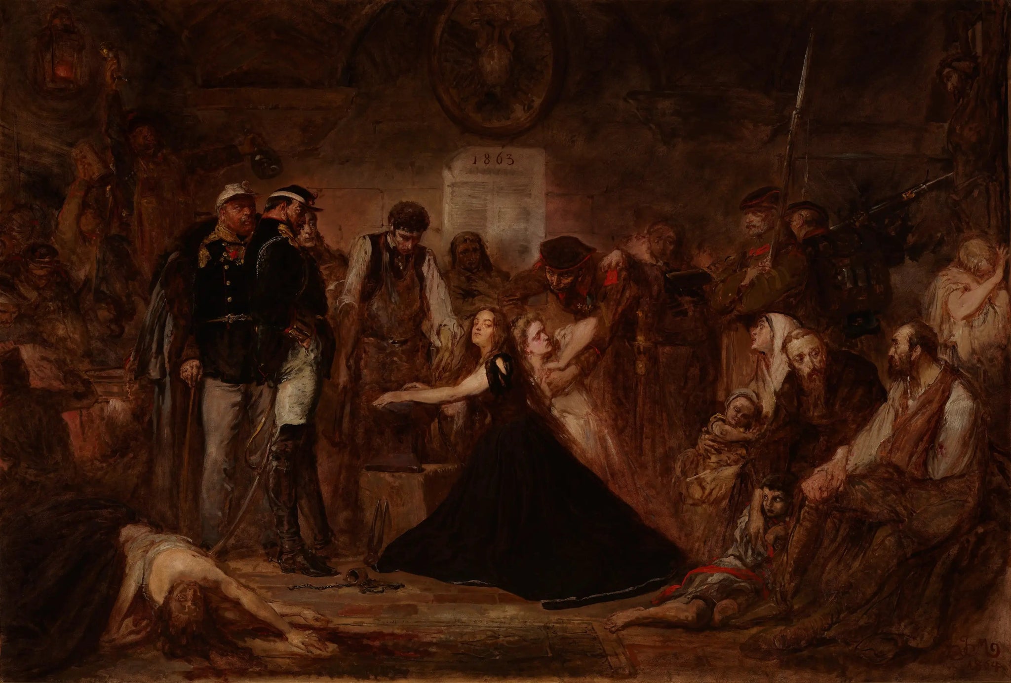 Pologne 1863 - Jan Matejko image 1 tableau peint à l’huile sur toile