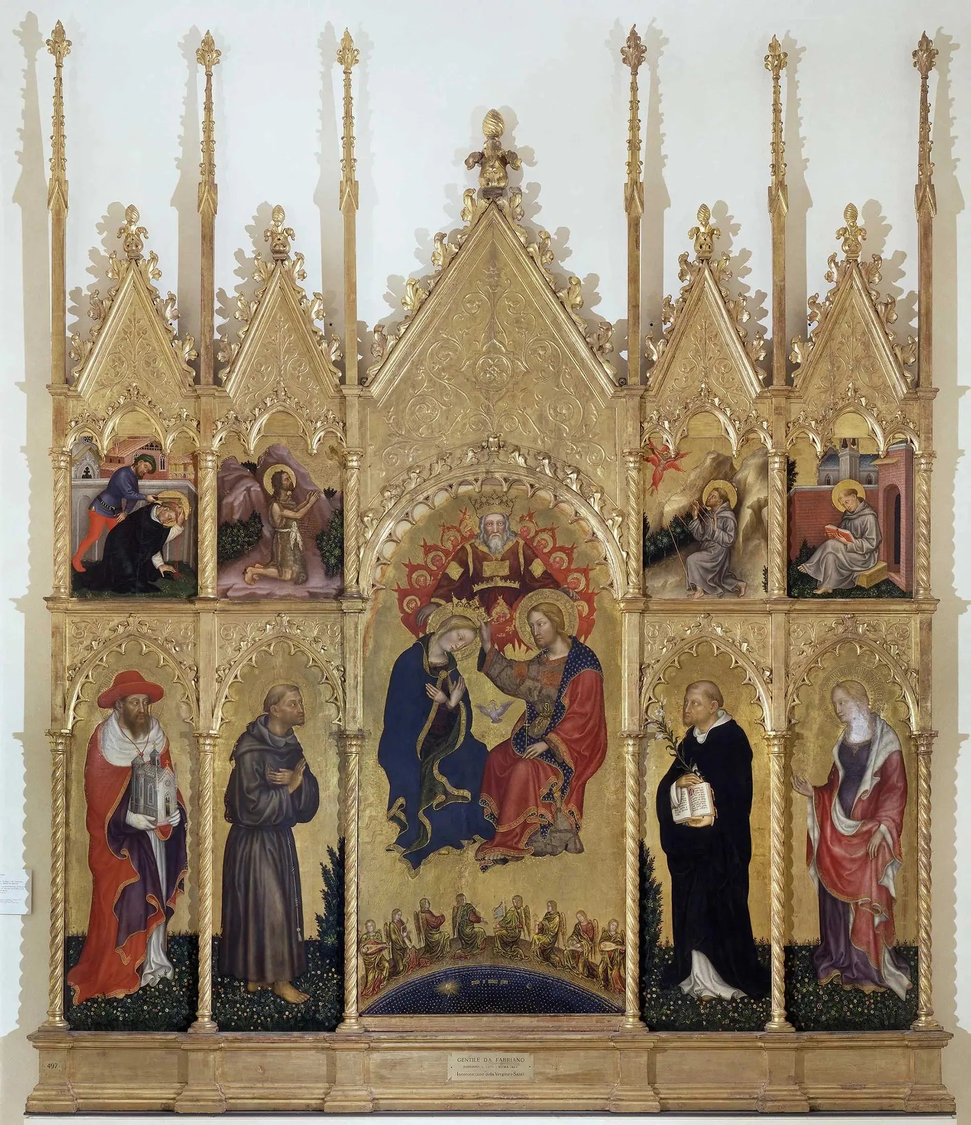 polyptique de Valle Romita - Gentile da Fabriano image 1 reproduction réalisée par Alpha Reproduction