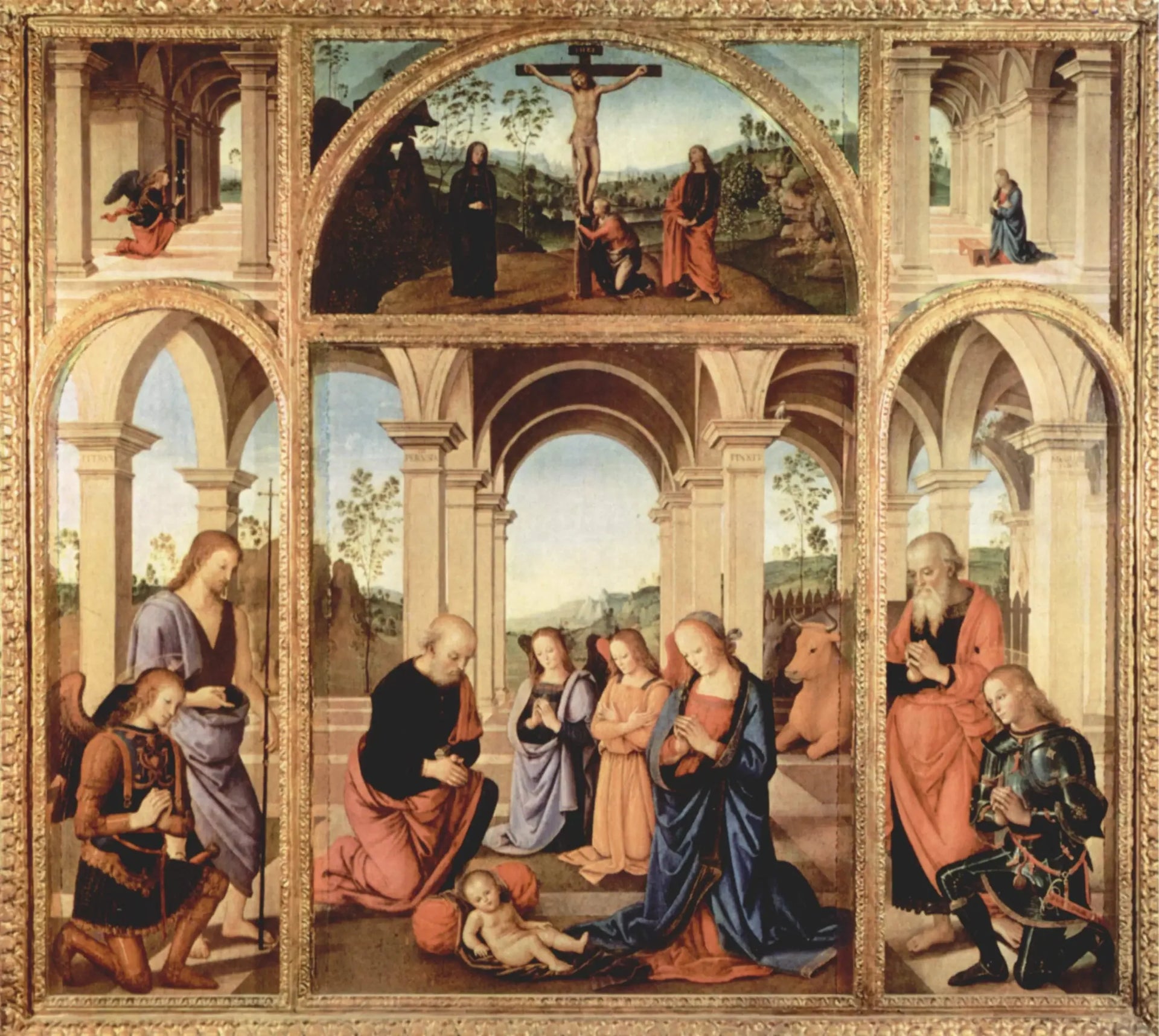 Polyptyque Albani Torlonia - Pietro Perugino image 1 copie peinte à la main à l’huile