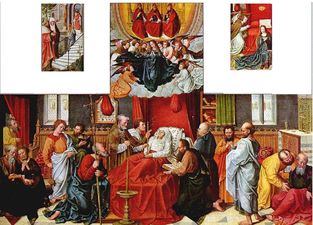 Polyptyque : centre. La Mort de la Vierge - Bernard van Orley image 1 tableau peint à l’huile sur toile