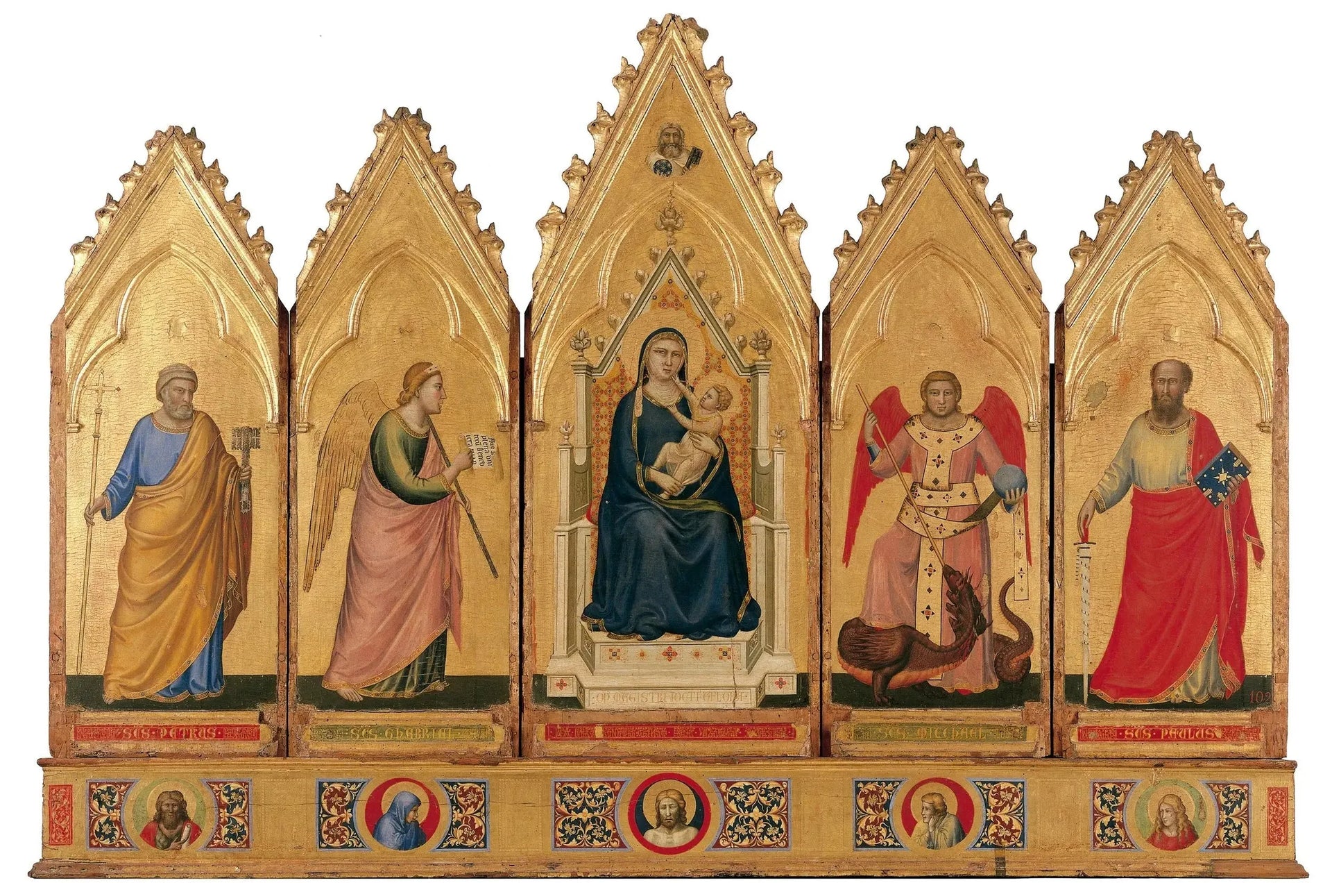 Polyptyque de Bologne - Giotto image 1 reproduction réalisée par Alpha Reproduction