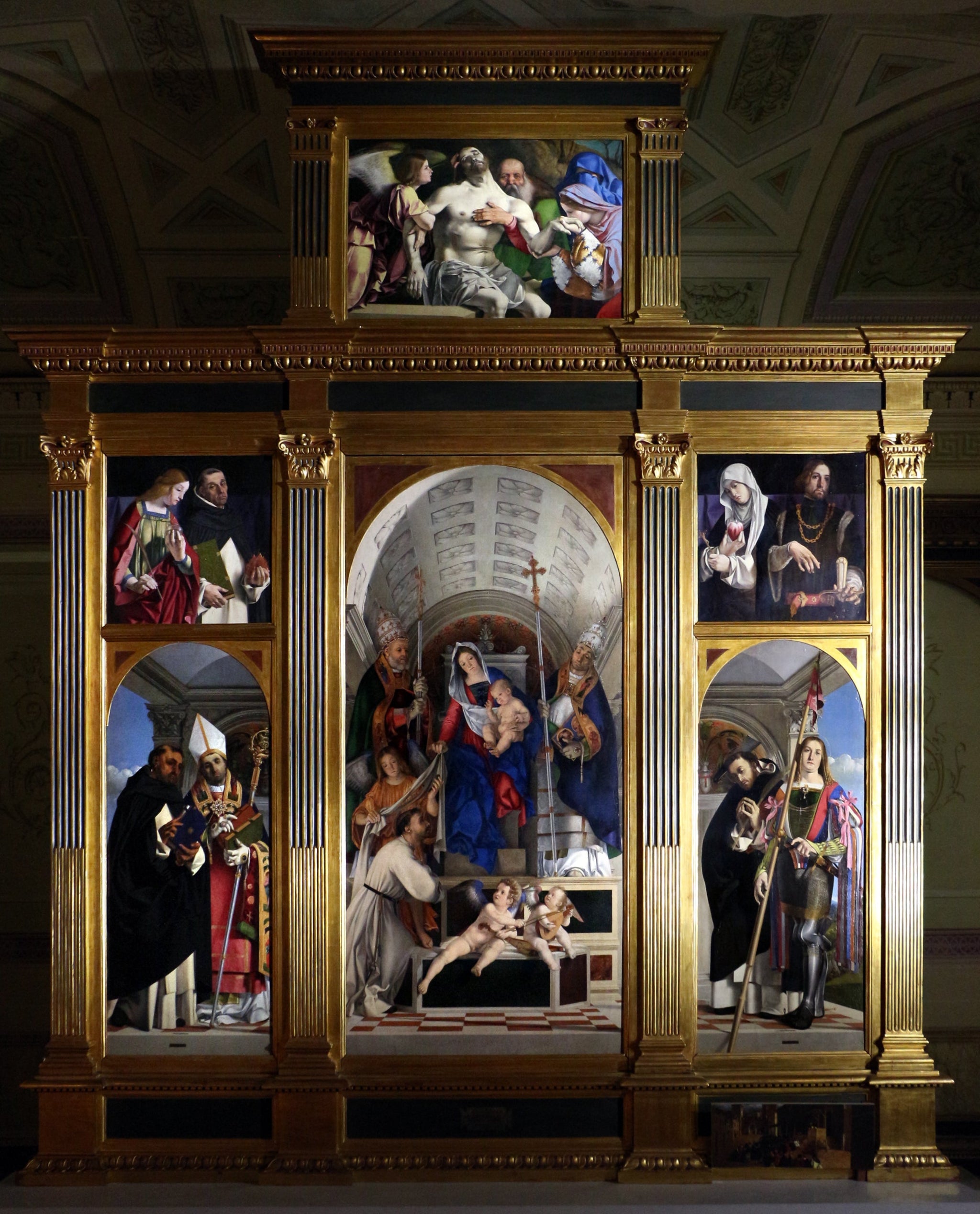 polyptyque de Recanati - Lorenzo Lotto image 1 copie peinte à la main à l’huile