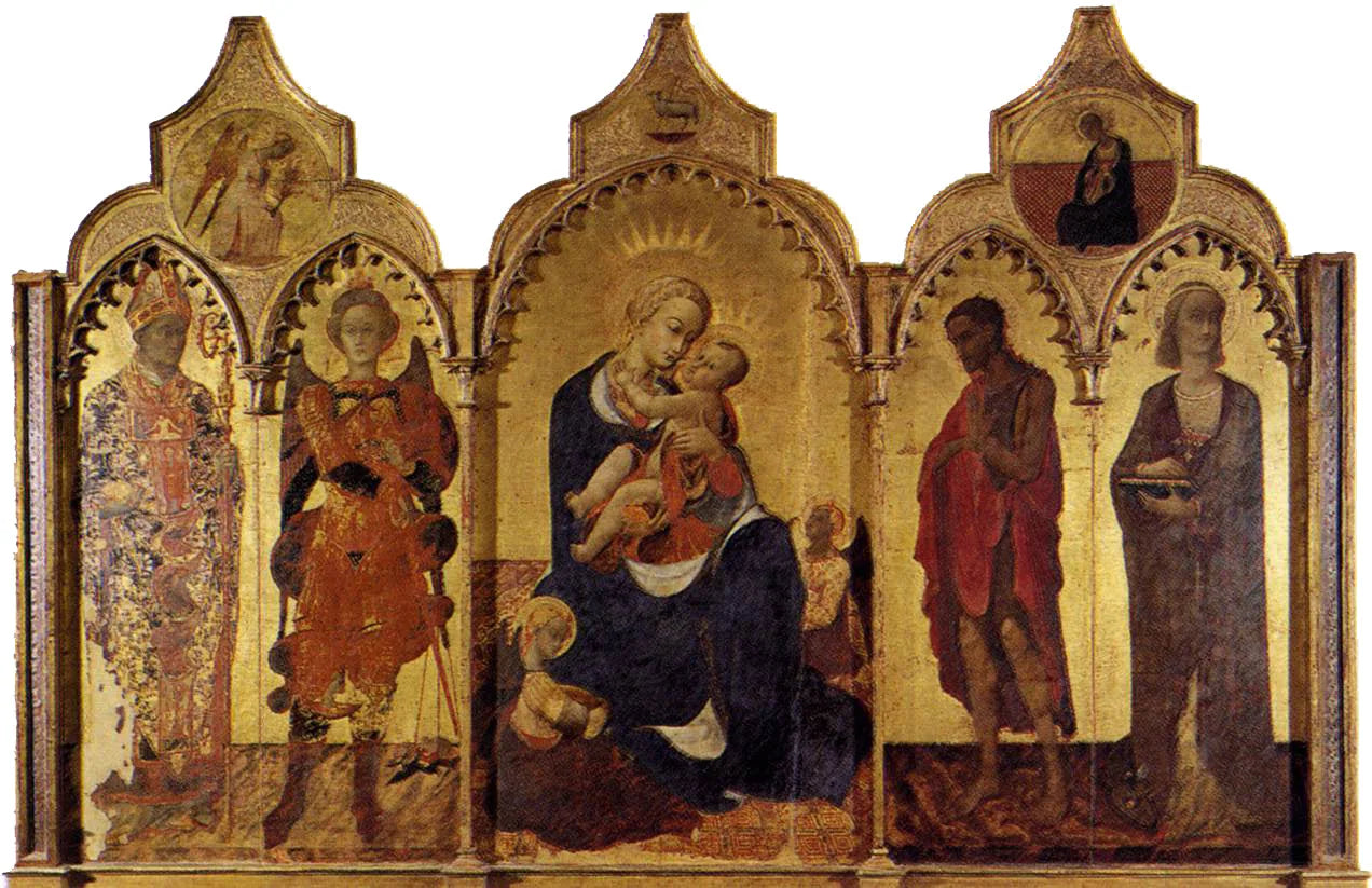 Polyptyque de San Domenico de Cortone - Sassetta image 1 copie de tableau peinte à la main
