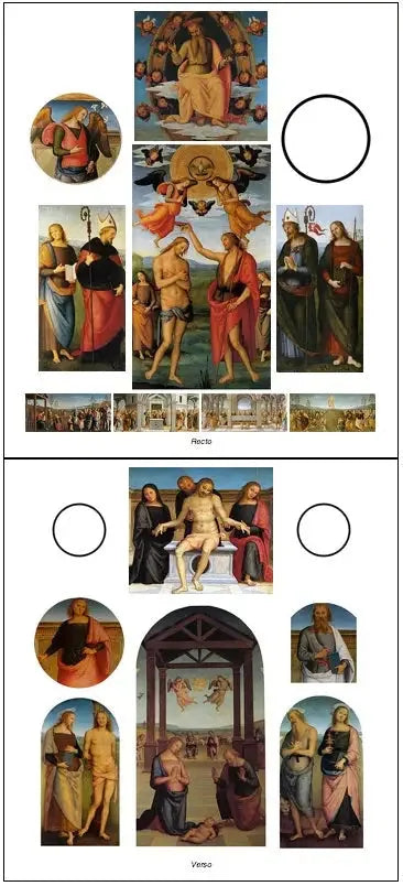 Polyptyque de Sant'Agostino - Pietro Perugino image 1 reproduction réalisée par Alpha Reproduction
