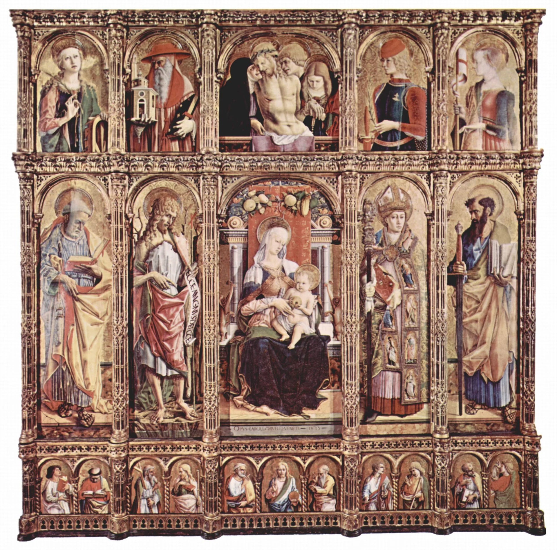 Polyptyque de Sant'Emidio - Carlo Crivelli image 1 reproduction de peinture à l’huile