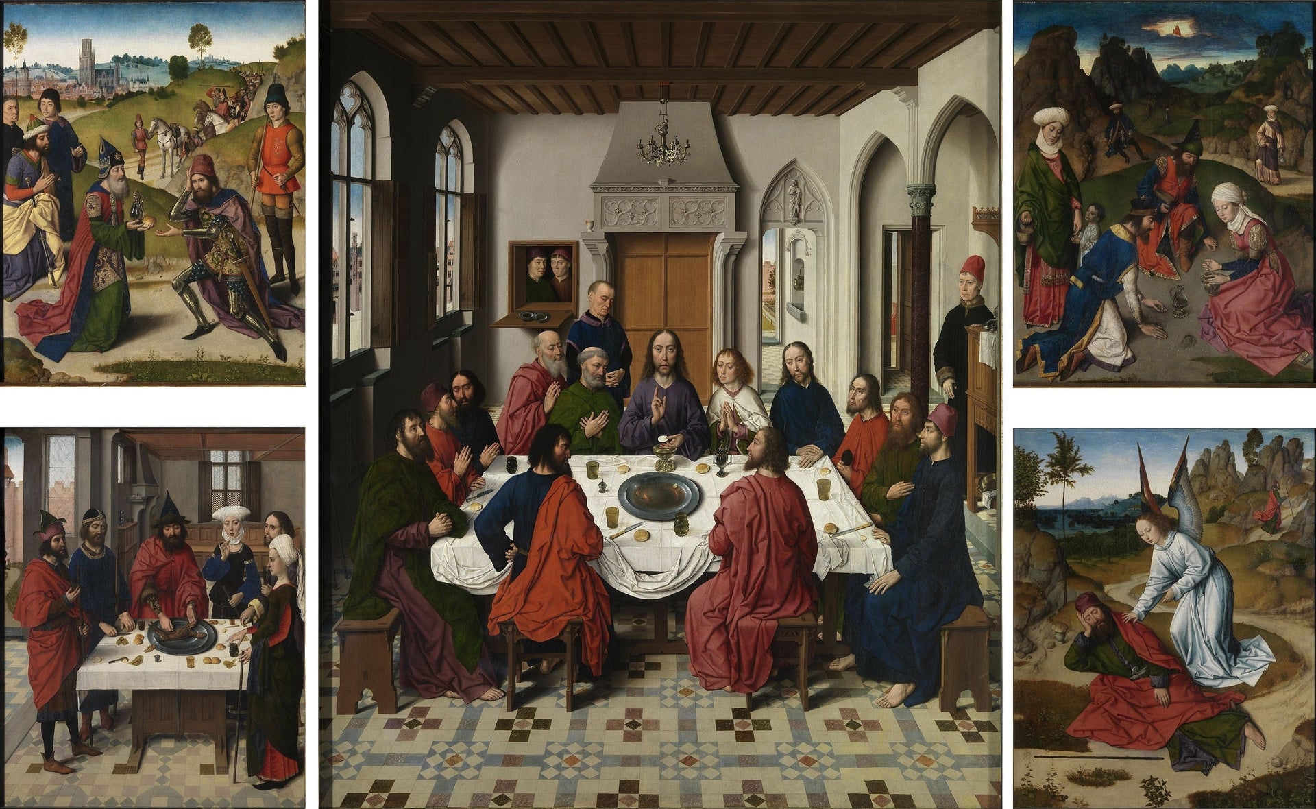 Polyptyque du Saint-Sacrement - Dirk Bouts image 1 reproduction artisanale de tableau