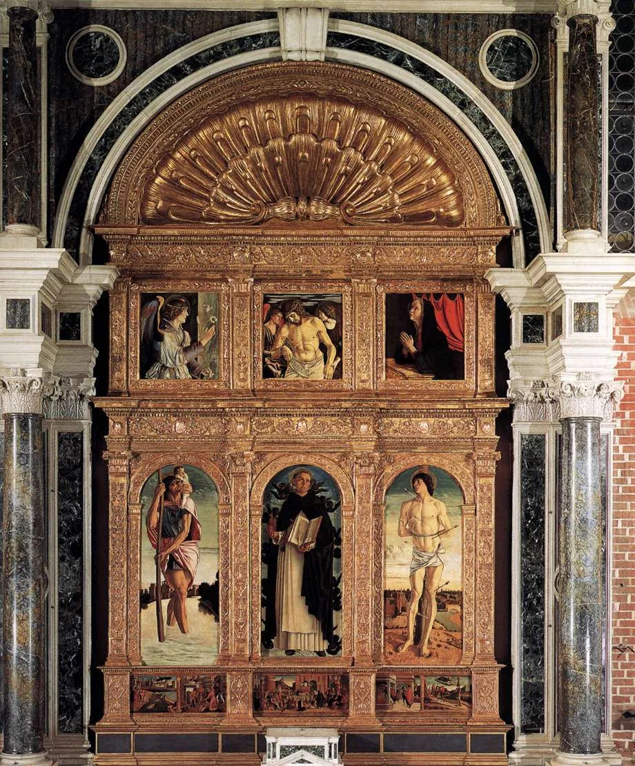 Polyptyque Saint Vincent Ferrier - Giovanni Bellini image 1 copie de tableau peinte à la main