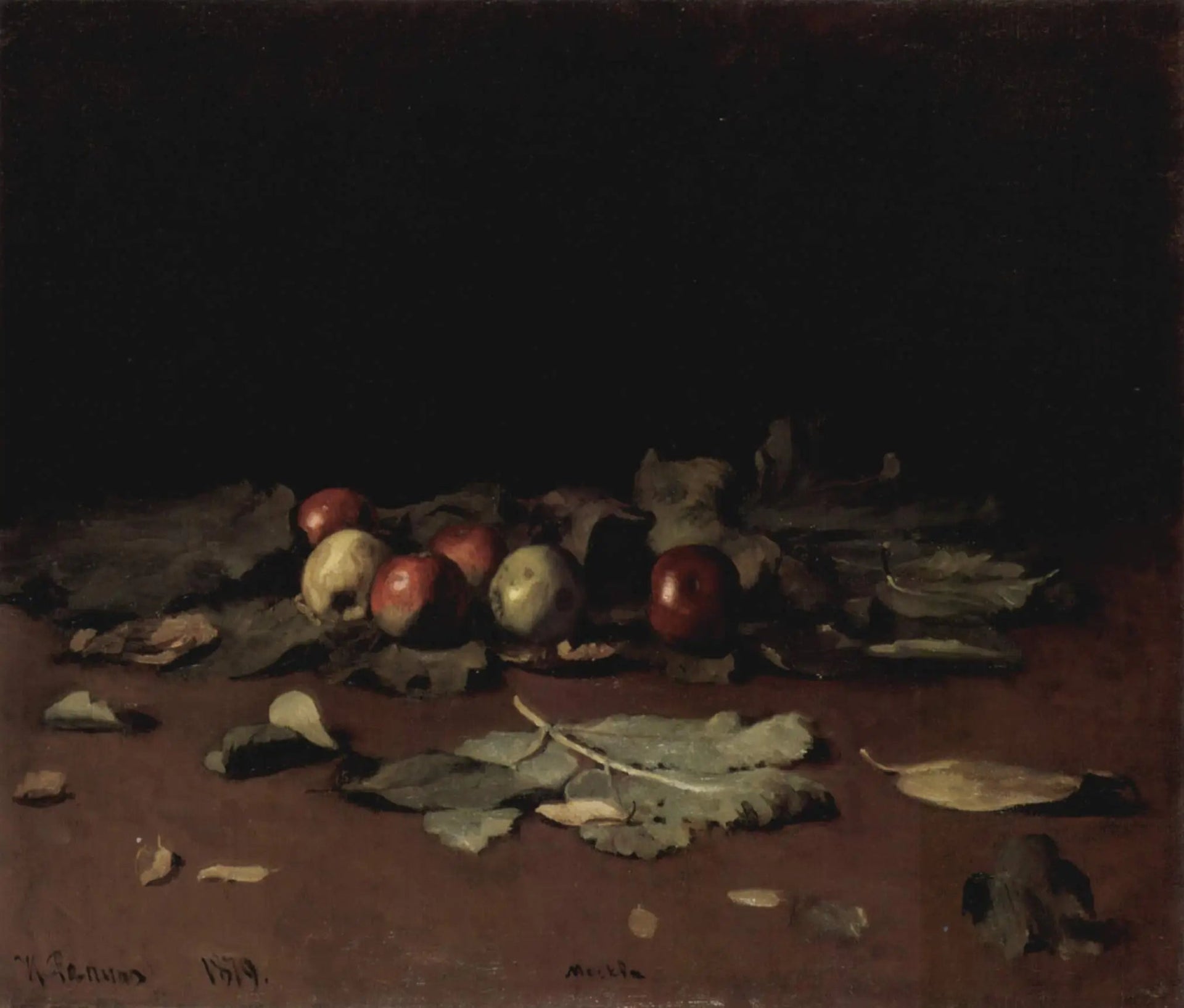 Pommes et feuilles - Ilya Repin image 1 tableau peint à l’huile sur toile