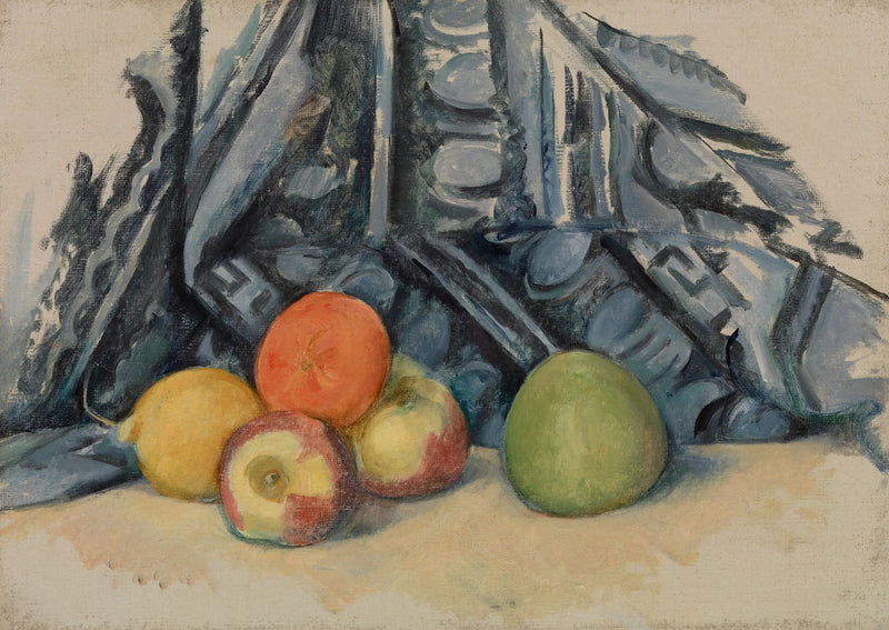Pommes et tapis - Paul Cézanne