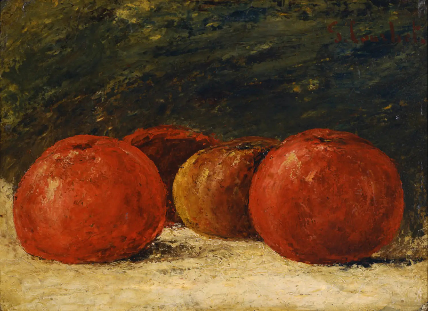 Pommes - Gustave Courbet image 1 reproduction réalisée par Alpha Reproduction