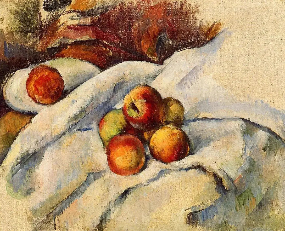 Pommes sur un linge - Paul Cézanne image 1 reproduction artisanale de tableau