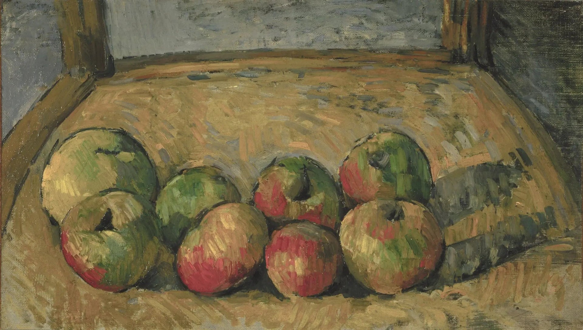 Pommes sur une chaise - Paul Cézanne image 1 copie de tableau peinte à la main