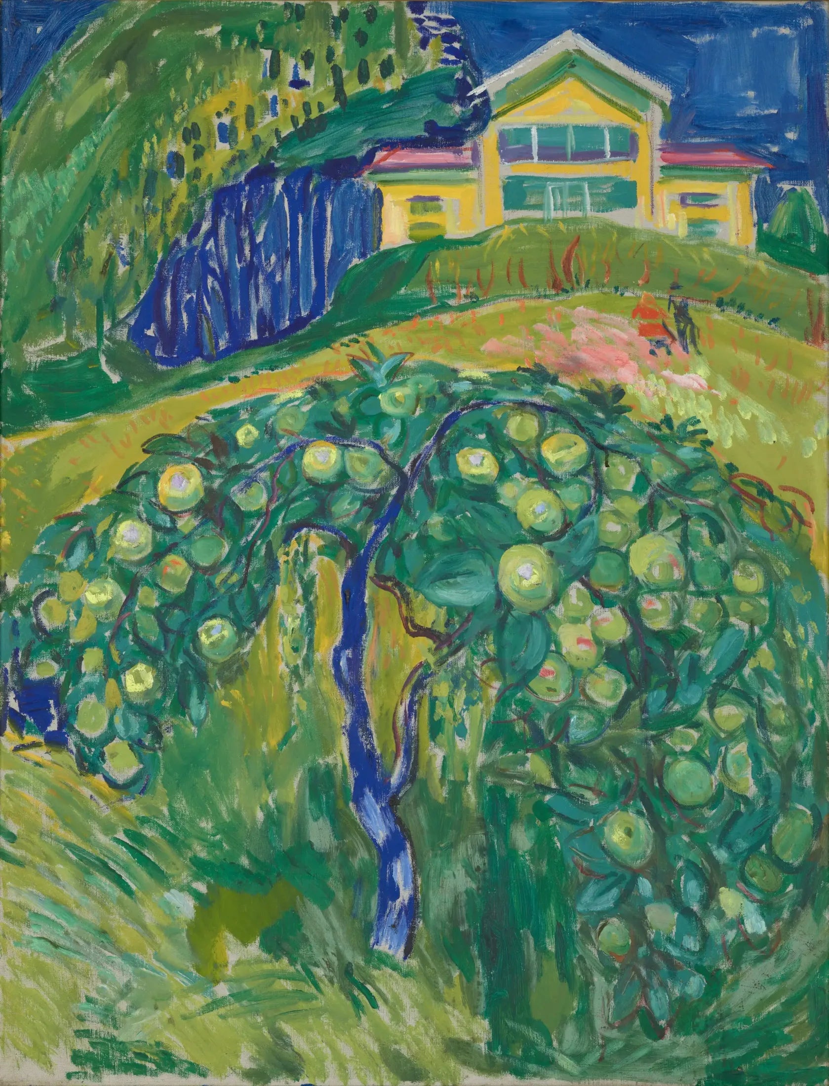 Pommier dans le jardin - Edvard Munch image 1 copie peinte à la main à l’huile