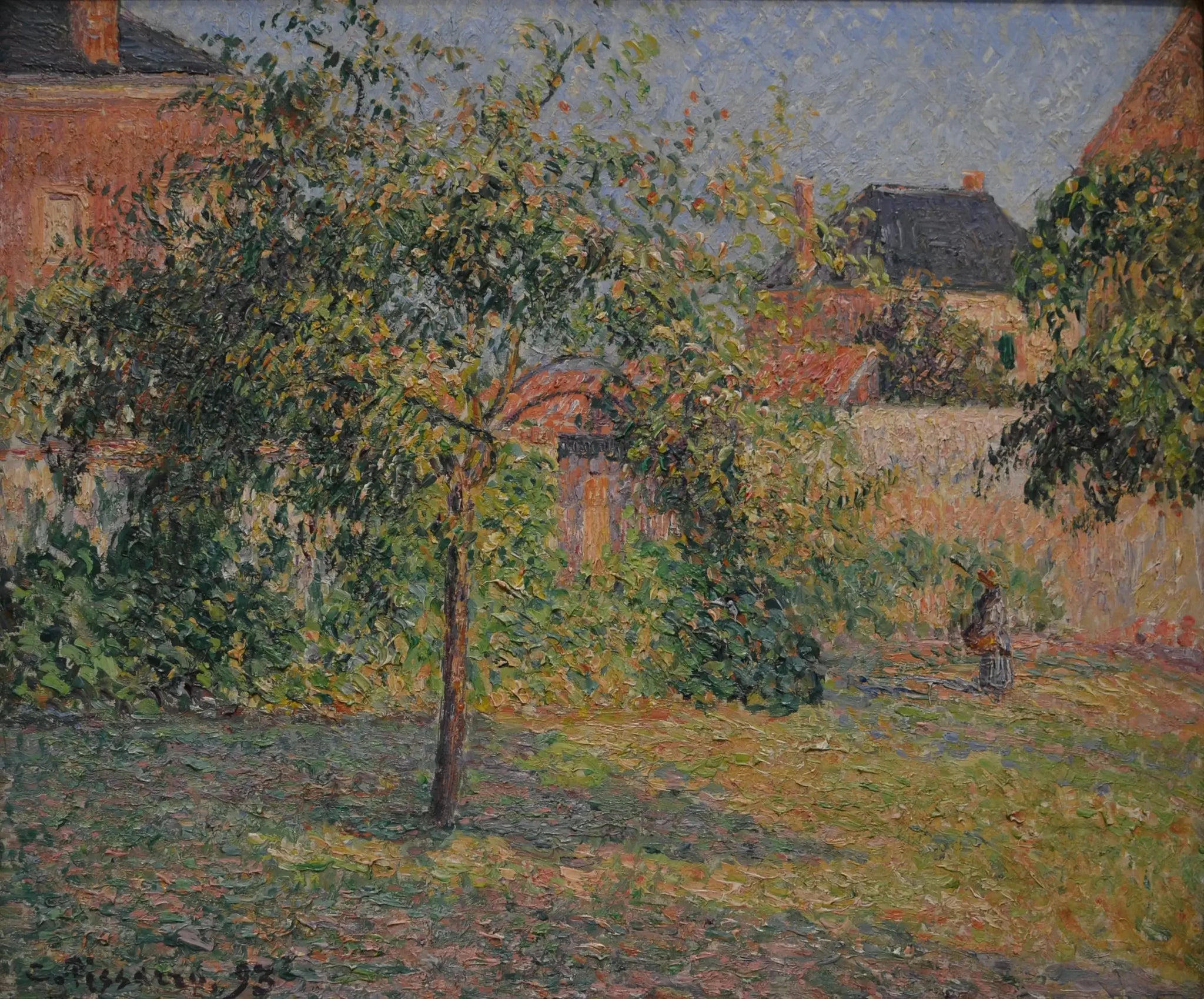 Pommier dans le pré, Éragny - Camille Pissarro image 1 copie peinte à la main à l’huile
