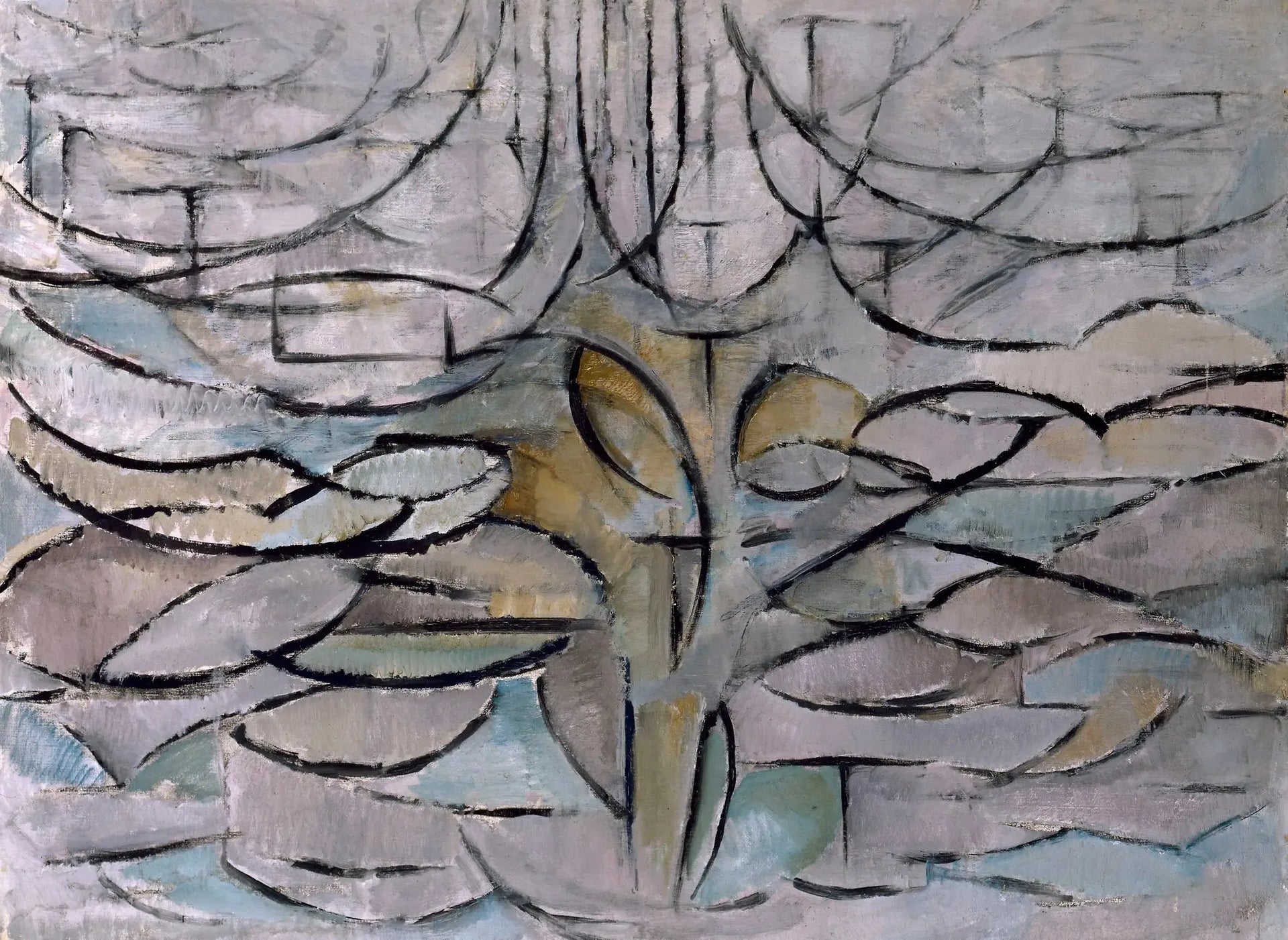 Pommier en fleurs - Piet Mondrian image 1 tableau peint à l’huile sur toile