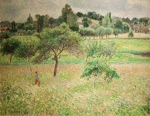 Pommiers à Éragny - Camille Pissarro image 1 copie peinte à la main à l’huile