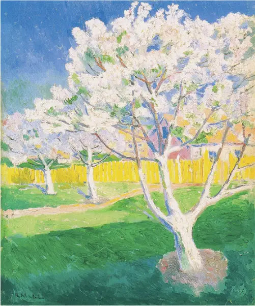 Pommiers en fleurs - Kazimir Malevich image 1 copie peinte à la main à l’huile