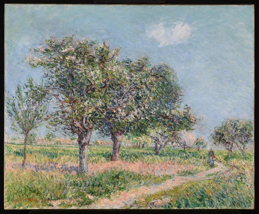 Pommiers en fleurs en Normandie - Gustave Loiseau image 1 reproduction d’œuvre d’art à l’huile