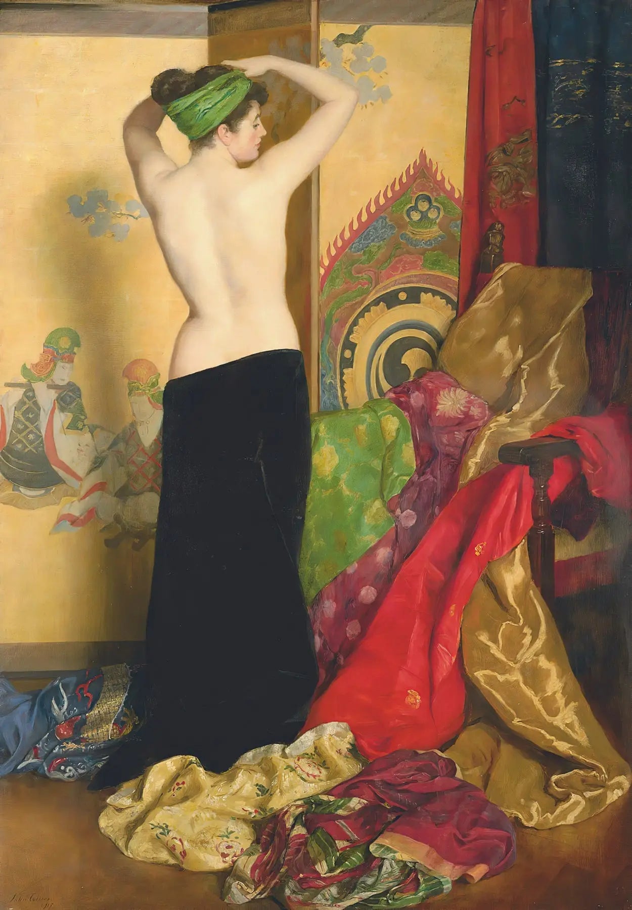 Pompes et vanités - John Collier image 1 tableau peint à l’huile sur toile