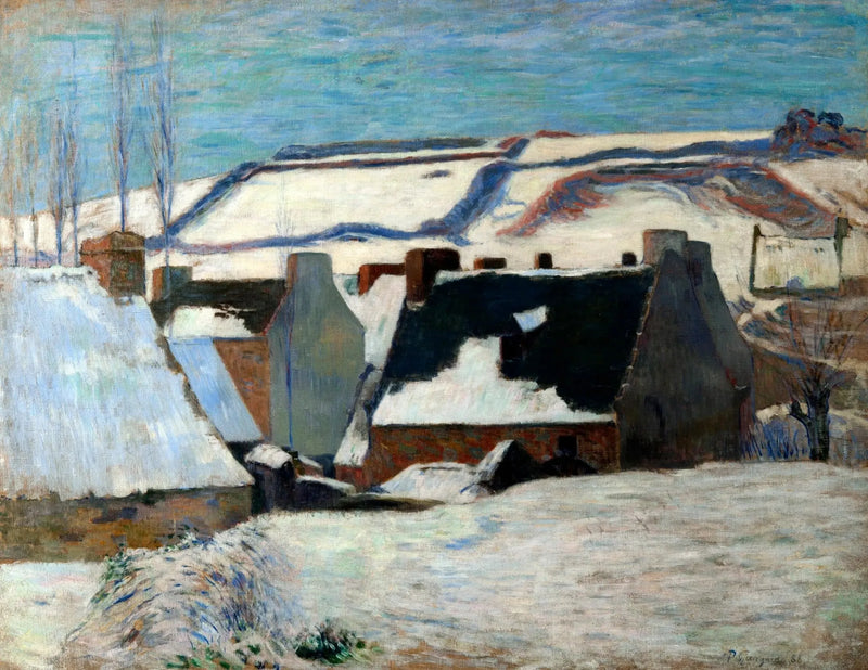 Pont-Aven sous la neige - Paul Gauguin