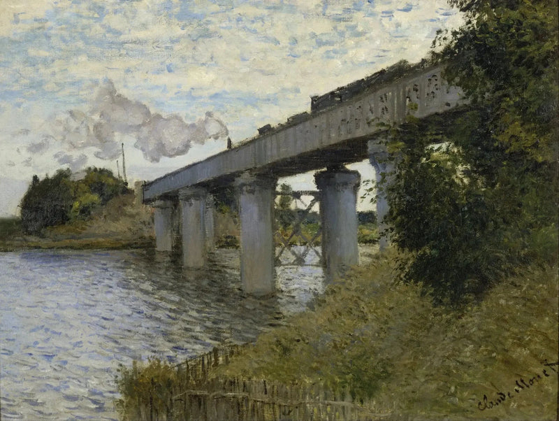 Залізничний міст в Аржантей W319 - Клод Моне