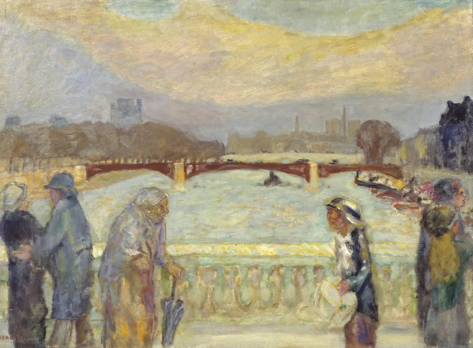 Pont de la Concorde - Pierre Bonnard image 1 reproduction de peinture à l’huile