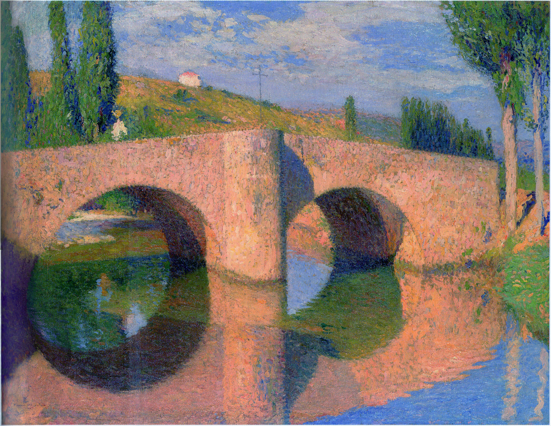 Pont de Labastide-du-Vert - Henri-Jean Guillaume Martin image 1 tableau peint à l’huile sur toile