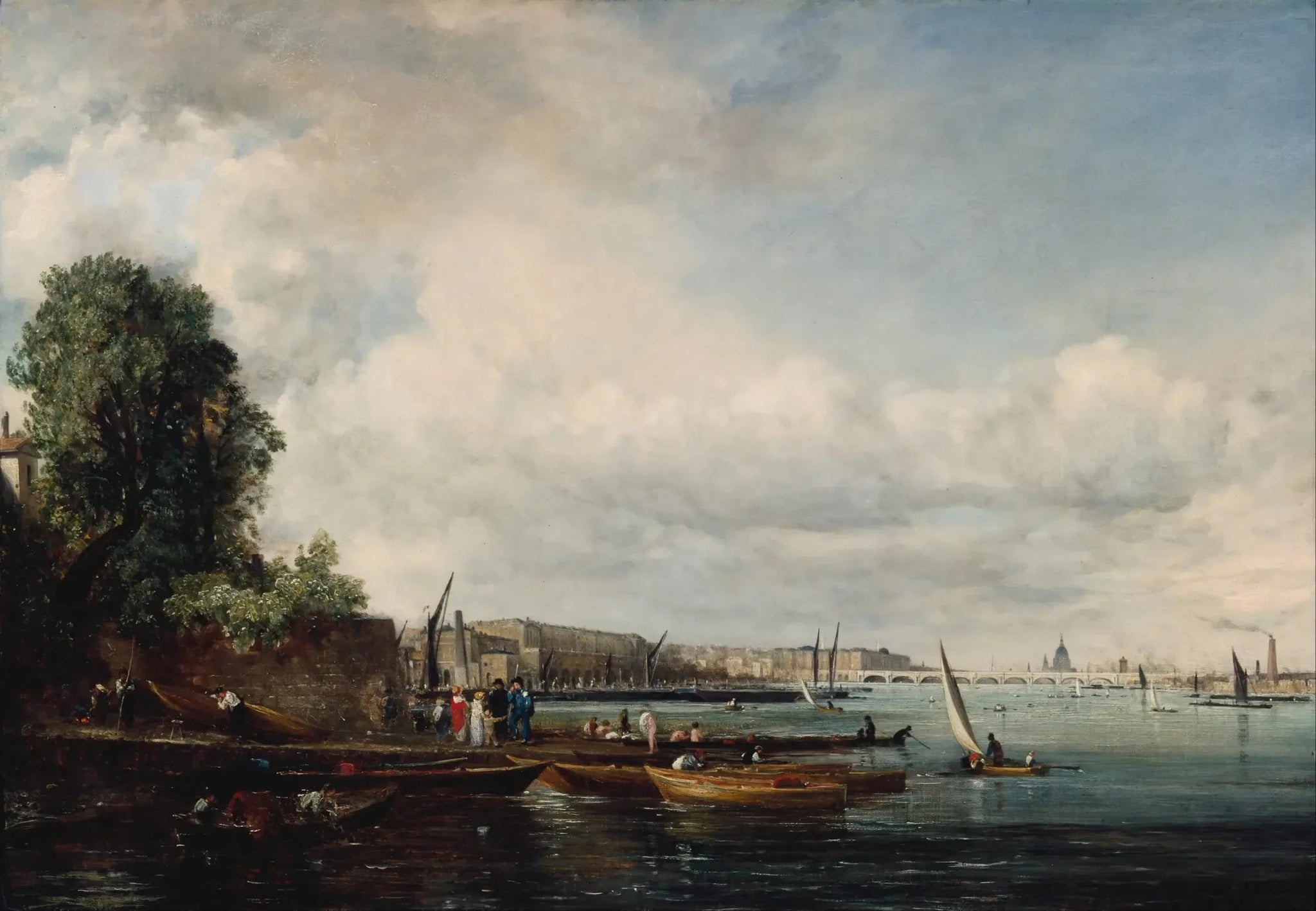 Pont de Waterloo - John Constable image 1 copie de tableau peinte à la main