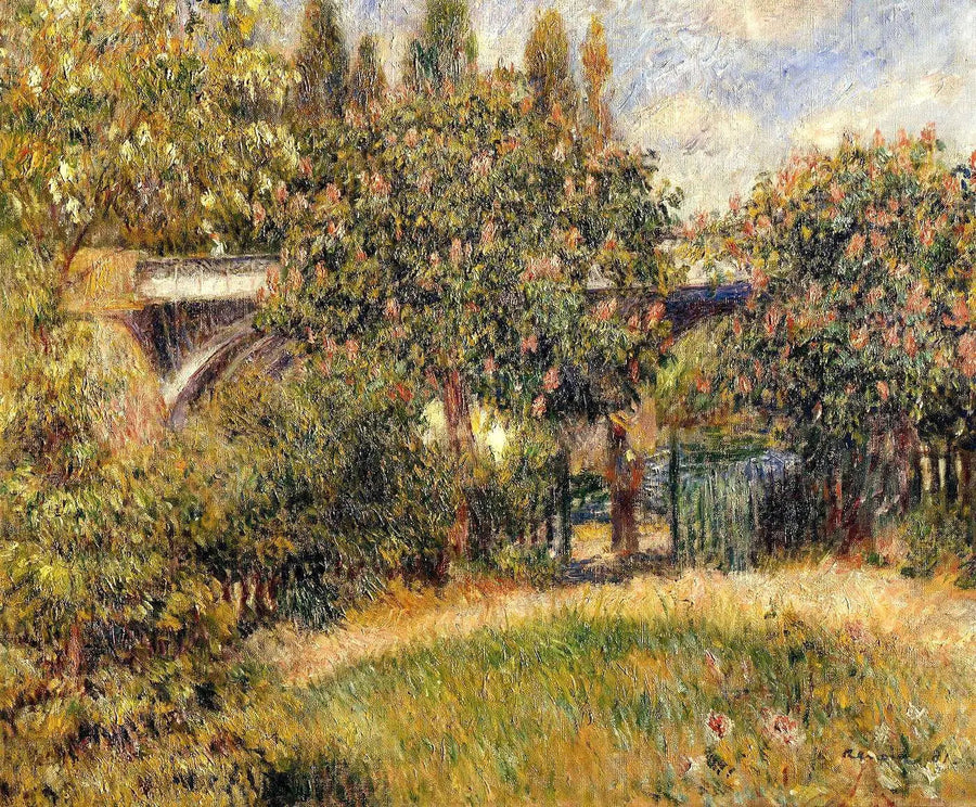 pont du chemin de fer à Chatou - Pierre-Auguste Renoir
