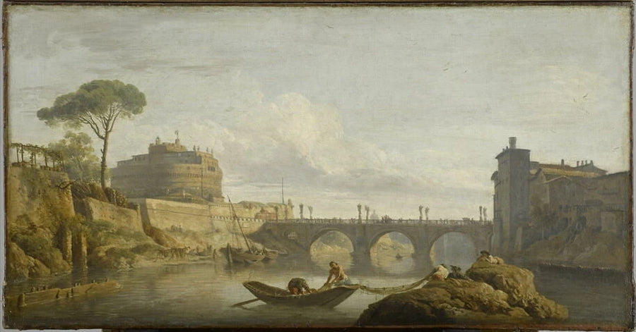 Le Pont et le château Saint-Ange à Rome - Claude-Joseph Vernet