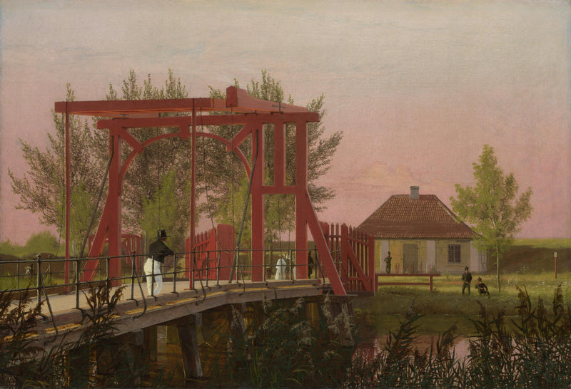 Le pont-levis nord de la Citadelle de Copenhague - Christen Købke