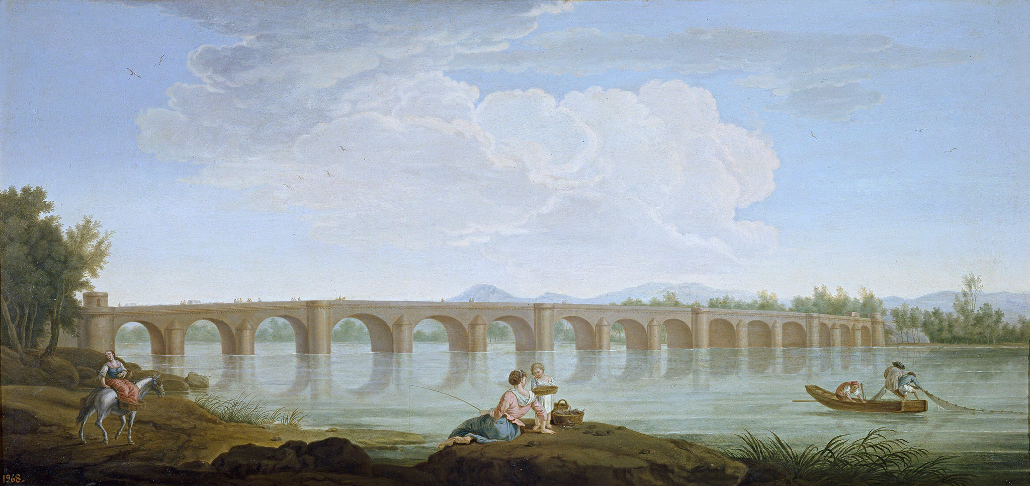 Le pont à Molins de Rei - Mariano Ramón Sánchez