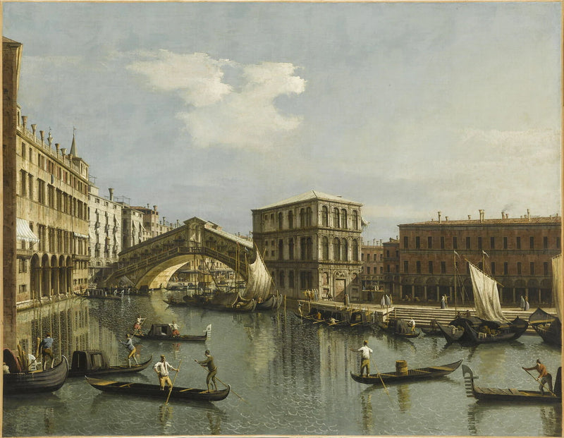 Le Pont du Rialto - Bernardo Bellotto