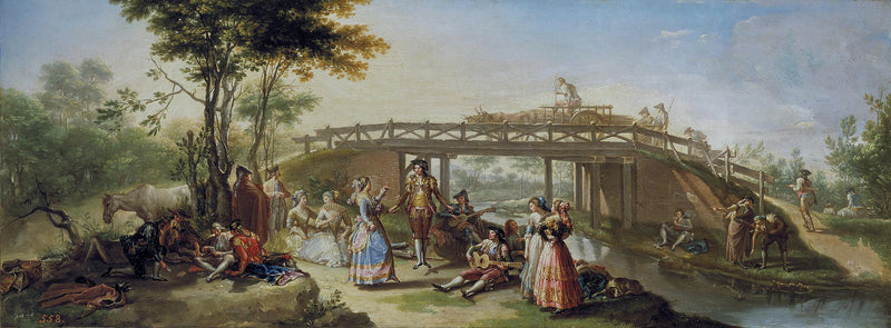 Pont sur le canal de Madrid - Francisco Bayeu y Subias