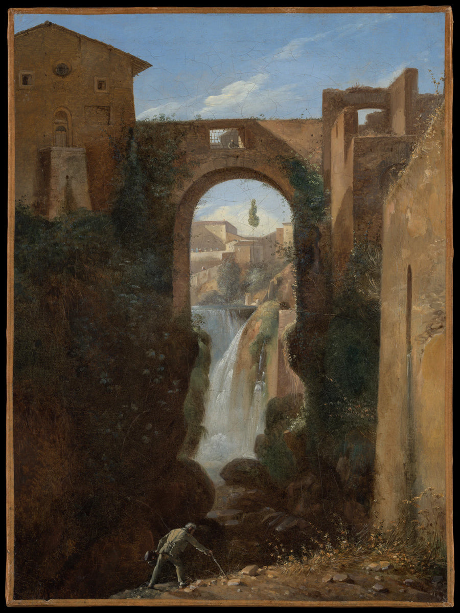 Ponte San Rocco et cascades, Tivoli - François Marius Granet