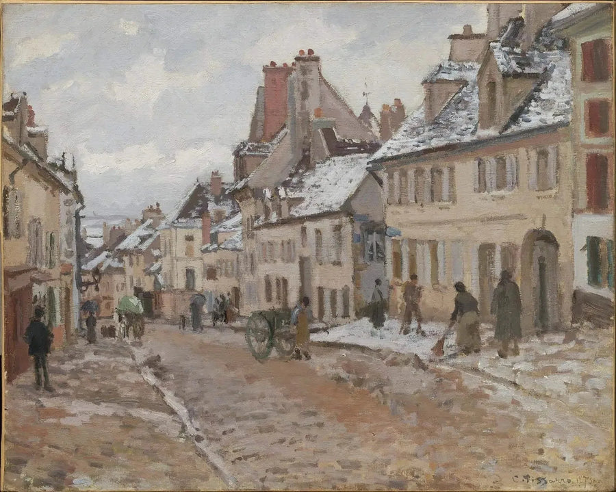 Pontoise, le chemin de Gisors en hiver - Camille Pissarro
